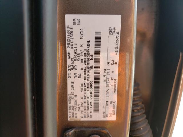 Photo 10 from auction – 2015 FORD F150 SUPER with VIN 1FTEW1EP9FKD86656