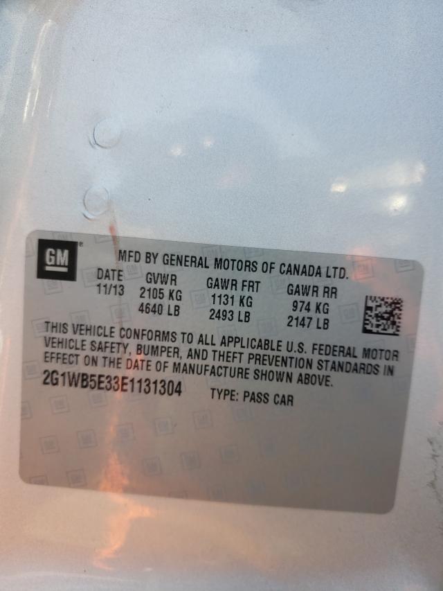 Photo 10 from auction – 2014 CHEVROLET IMPALA LIM with VIN 2G1WB5E33E1131304