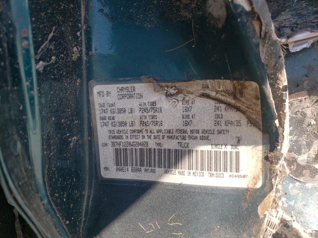 Photo 10 from auction – 1998 DODGE RAM 1500 with VIN 3B7HF12Z0WG204028