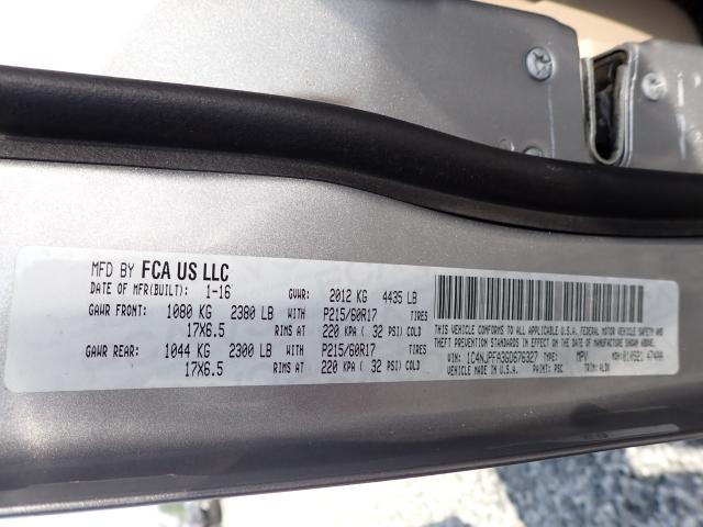 Photo 10 from auction – 2016 JEEP PATRIOT LA with VIN 1C4NJPFA3GD676327