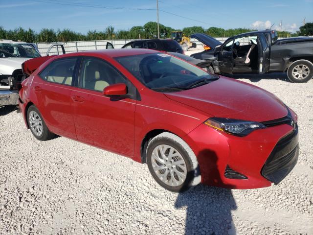 TOYOTA COROLLA L 2018 with VIN 5YFBURHE2JP785372 - Photo from auction
