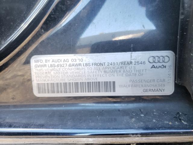 Photo 10 from auction – 2010 AUDI A4 PREMIUM with VIN WAUFFAFLXAN056349