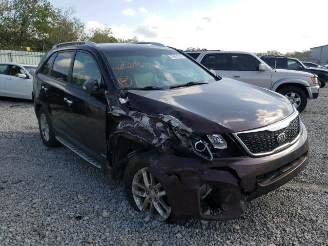 KIA SORENTO LX 2014 with VIN 5XYKTDA75EG426223 - Photo from auction