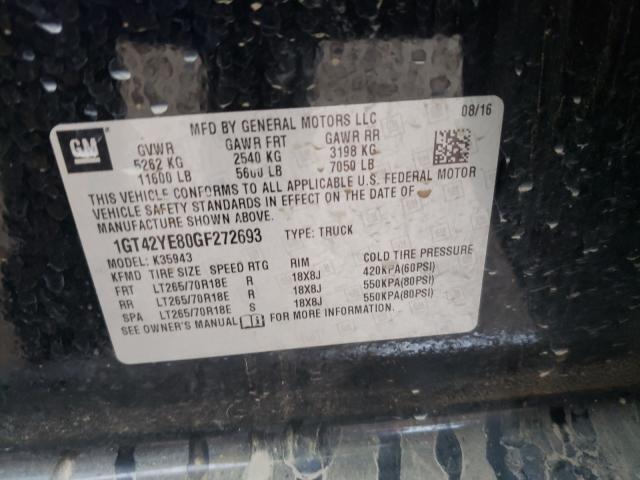 Photo 10 from auction – 2016 GMC SIERRA K35 with VIN 1GT42YE80GF272693