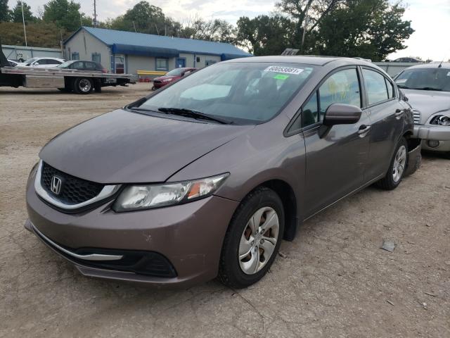 Photo 2 from auction – 2014 HONDA CIVIC LX with VIN 19XFB2F50EE024977