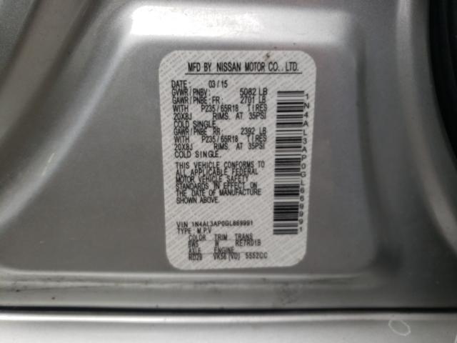 Photo 10 from auction – 2015 NISSAN ALTIMA 2.5 with VIN 1N4AL3AP1FC483715