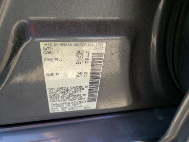 Photo 10 from auction – 2017 NISSAN ALTIMA 2.5 with VIN 1N4AL3AP2HN337881