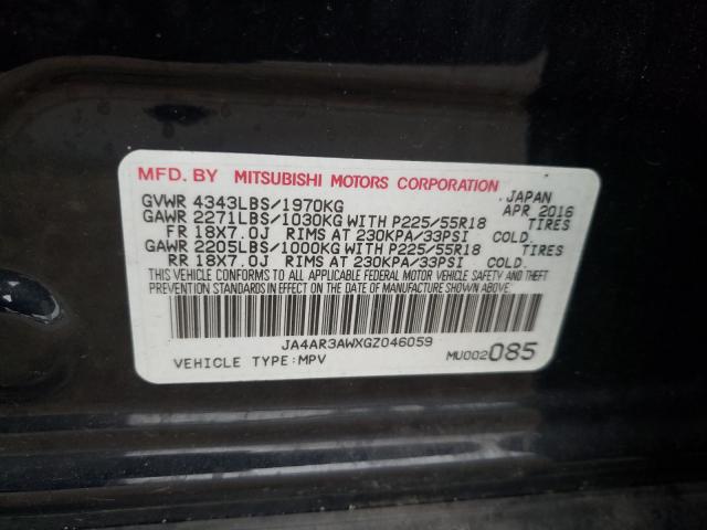 Photo 10 from auction – 2016 MITSUBISHI OUTLANDER with VIN JA4AR3AWXGZ046059