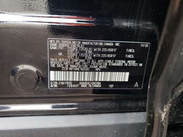 Photo 10 from auction – 2021 TOYOTA RAV4 LE with VIN 2T3F1RFVXMC160582