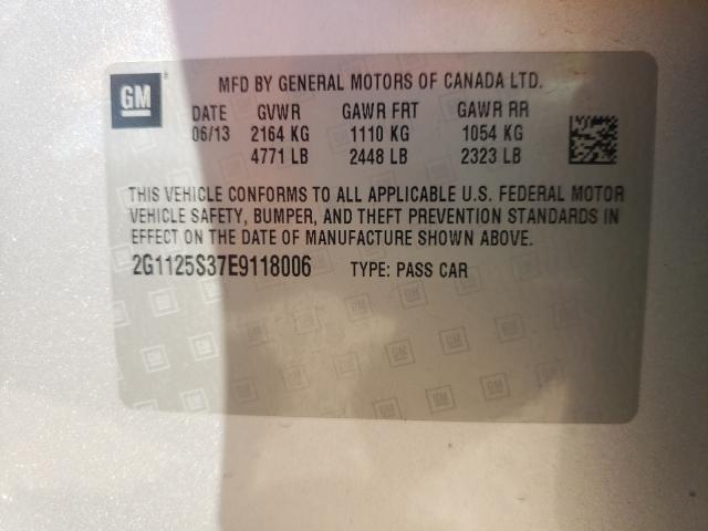 Photo 10 from auction – 2014 CHEVROLET IMPALA LT with VIN 2G1125S37E9118006