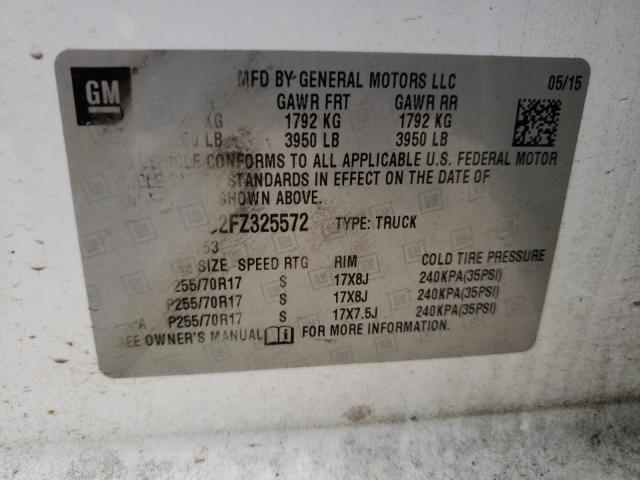 Photo 10 from auction – 2015 CHEVROLET SILVERADO with VIN 1GCVKPEC2FZ325572
