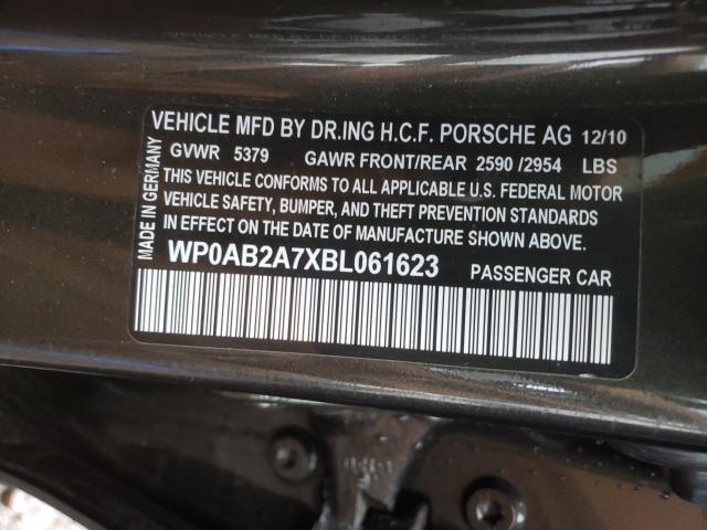 Photo 10 from auction – 2011 PORSCHE PANAMERA S with VIN WP0AB2A7XBL061623