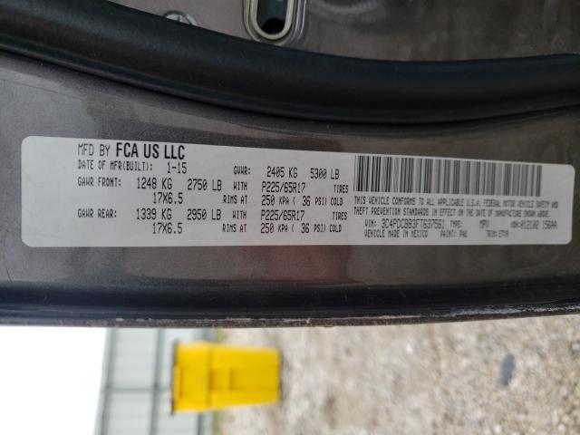 Photo 10 from auction – 2015 DODGE JOURNEY SX with VIN 3C4PDCBB3FT637561
