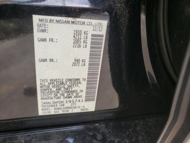 Photo 10 from auction – 2013 NISSAN ALTIMA 2.5 with VIN 1N4AL3AP1DC195741