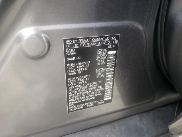 Photo 10 from auction – 2016 NISSAN ROGUE S with VIN KNMAT2MTXGP667980