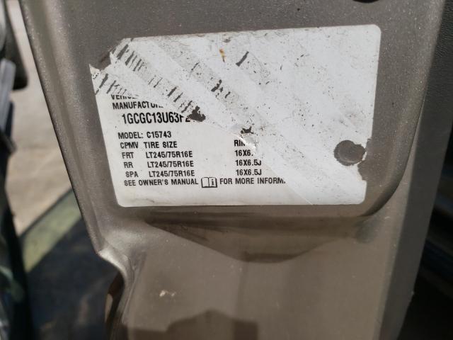 Photo 10 from auction – 2003 CHEVROLET SILVERADO with VIN 1GCGC13U63F246479