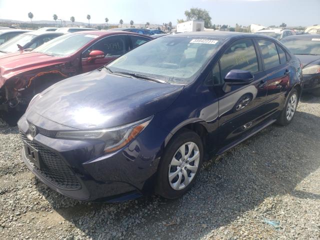 Photo 2 from auction – 2021 TOYOTA COROLLA LE with VIN JTDEPMAE6MJ156885