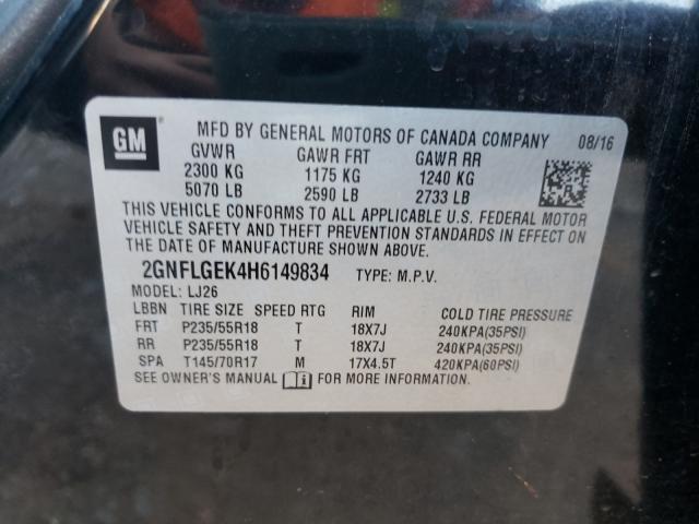 Photo 10 from auction – 2017 CHEVROLET EQUINOX PR with VIN 2GNFLGEK4H6149834