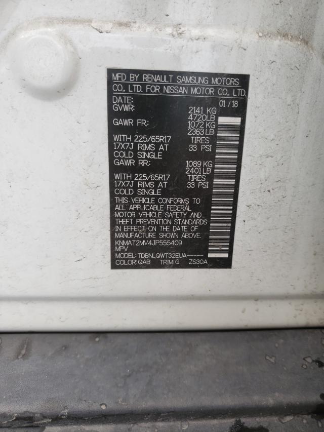 Photo 10 from auction – 2018 NISSAN ROGUE S with VIN KNMAT2MV4JP555409