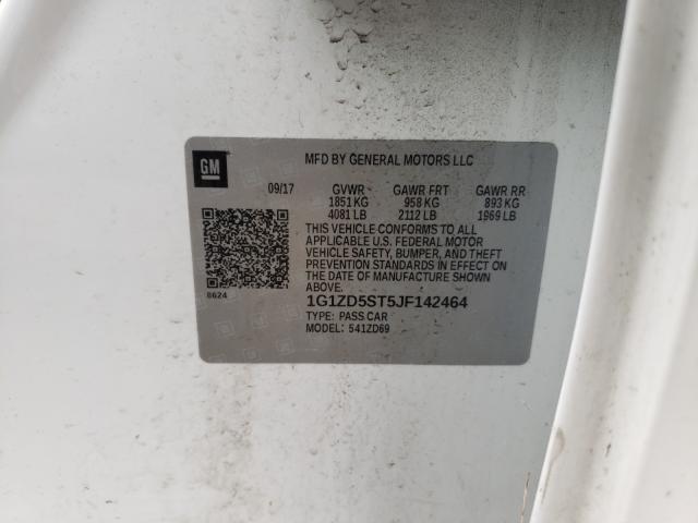 Photo 10 from auction – 2018 CHEVROLET MALIBU LT with VIN 1G1ZD5ST5JF142464
