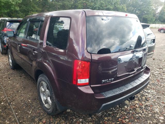 Photo 3 from auction – 2009 HONDA PILOT EXL with VIN 5FNYF48549B014782