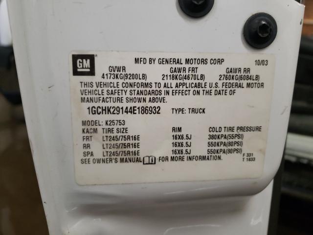 Photo 10 from auction – 2004 CHEVROLET SILVERADO with VIN 1GCHK29144E186932