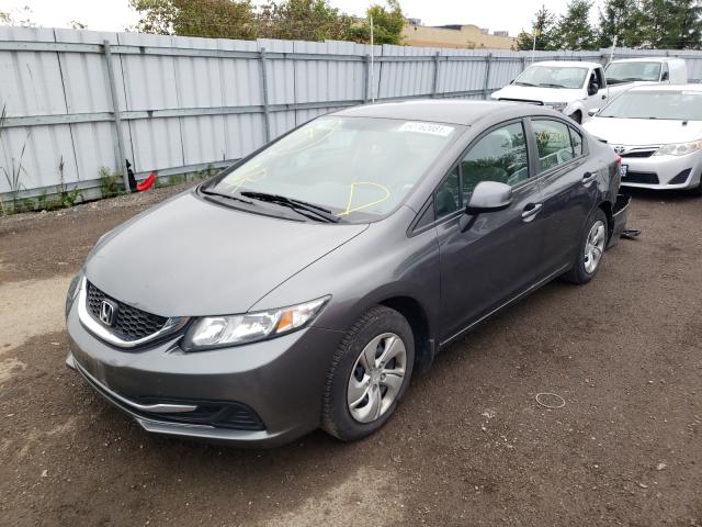 Photo 2 from auction – 2013 HONDA CIVIC LX with VIN 2HGFB2F46DH028141