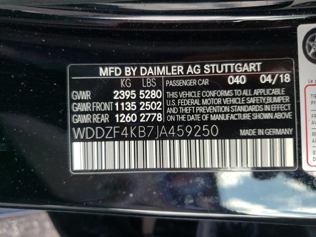 Photo 10 from auction – 2018 MERCEDES-BENZ E 300 4MAT with VIN WDDZF4KB7JA459250