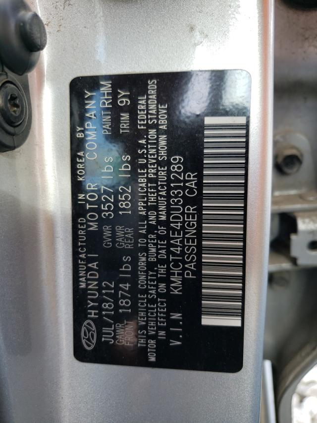 Photo 10 from auction – 2013 HYUNDAI ACCENT GLS with VIN KMHCT4AE4DU331289