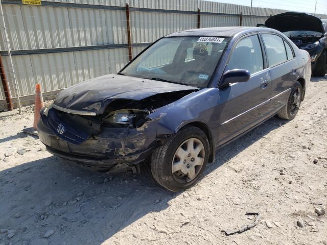 Photo 2 from auction – 2002 HONDA CIVIC EX with VIN 1HGES257X2L043037