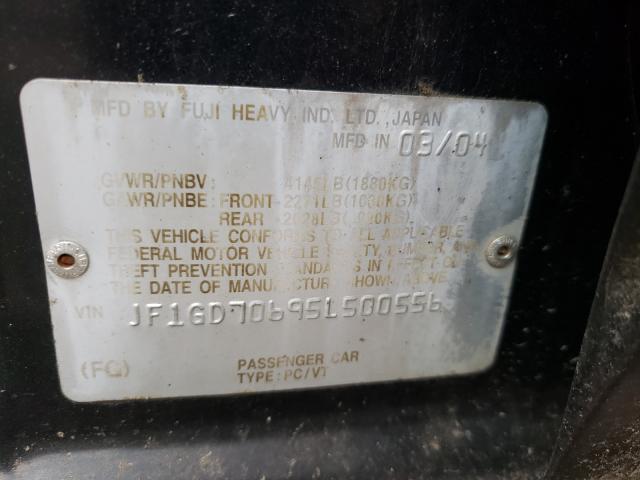 Photo 10 from auction – 2005 SUBARU IMPREZA WR with VIN JF1GD70695L500556