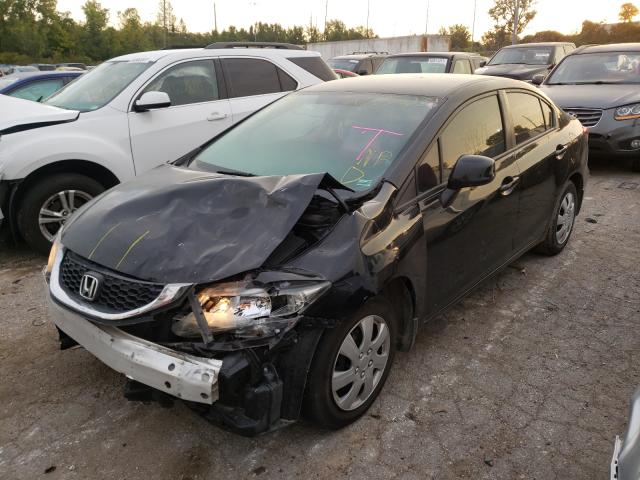 Photo 2 from auction – 2013 HONDA CIVIC LX with VIN 19XFB2F56DE000276