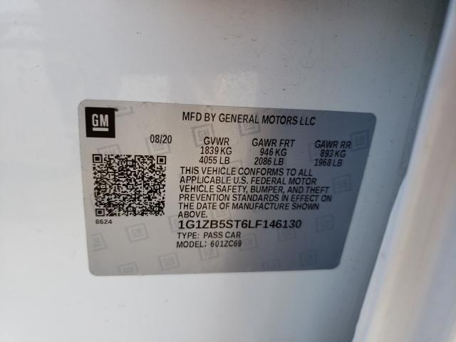 Photo 10 from auction – 2021 CHEVROLET MALIBU with VIN 1G1ZB5ST6LF146130