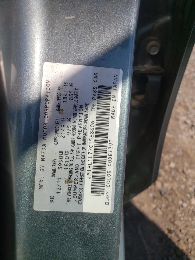 Photo 10 from auction – 2012 MAZDA 3 I with VIN JM1BL1L77C1588606