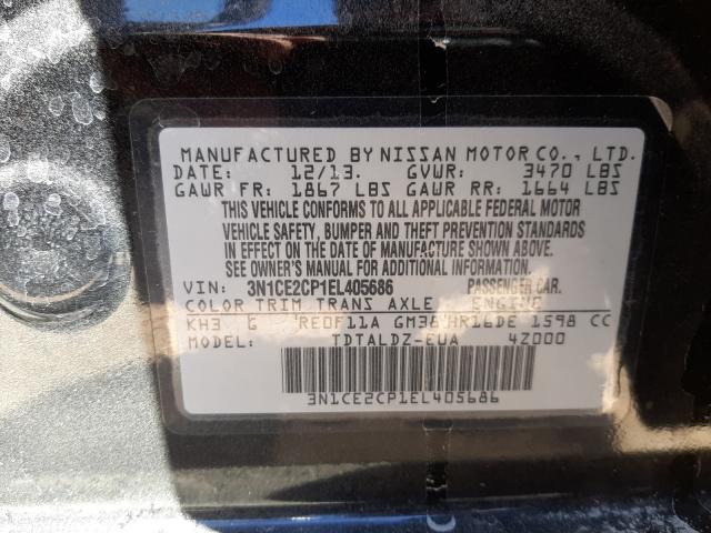 Photo 10 from auction – 2014 NISSAN VERSA NOTE with VIN 3N1CE2CP1EL405686