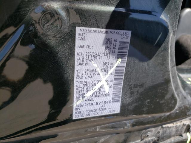Photo 10 from auction – 2019 NISSAN ROGUE S with VIN 5N1AT2MT3KC825846