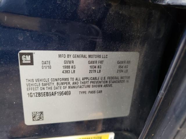 Photo 10 from auction – 2010 CHEVROLET MALIBU with VIN 1G1ZB5EB9AF196469