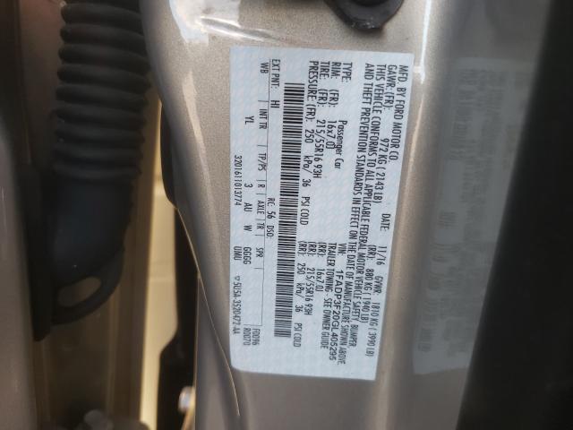 Photo 10 from auction – 2016 FORD FOCUS SE with VIN 1FADP3F20GL405295