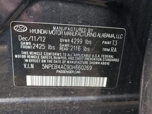 Photo 10 from auction – 2013 HYUNDAI SONATA GLS with VIN 5NPEB4AC9DH660269
