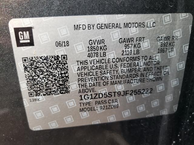 Photo 10 from auction – 2018 CHEVROLET MALIBU LT with VIN 1G1ZD5ST9JF255222