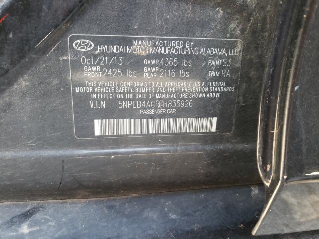 Photo 10 from auction – 2014 HYUNDAI SONATA GLS with VIN 5NPEB4AC5EH835926