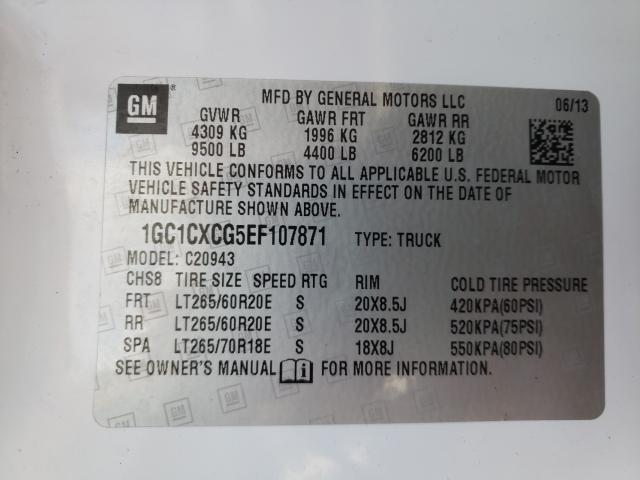 Photo 10 from auction – 2014 CHEVROLET SILVERADO with VIN 1GC1CXCG5EF107871