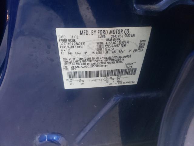 Photo 10 from auction – 2013 FORD EDGE SE with VIN 2FMDK3GC2DBB29161