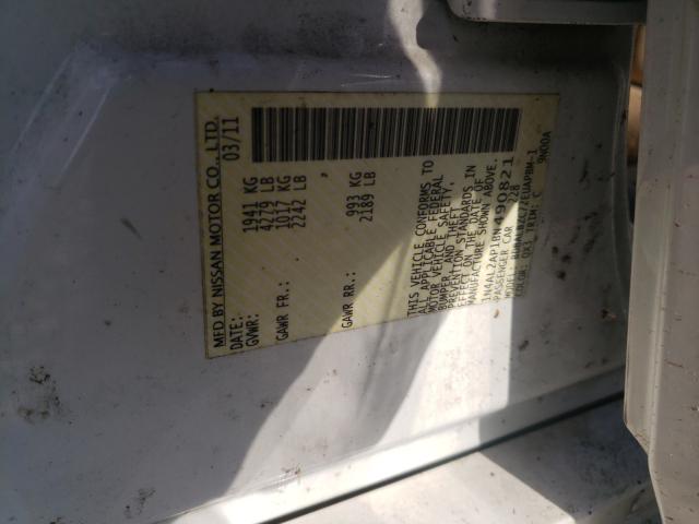 Photo 10 from auction – 2011 NISSAN ALTIMA BAS with VIN 1N4AL2AP1BN490821
