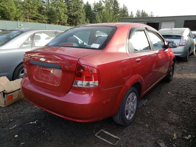 Photo 4 from auction – 2005 CHEVROLET AVEO BASE with VIN KL1TD52675B409082