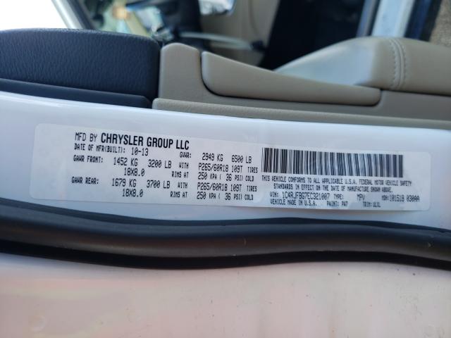 Photo 10 from auction – 2014 JEEP GRAND CHER with VIN 1C4RJFBG7EC321007