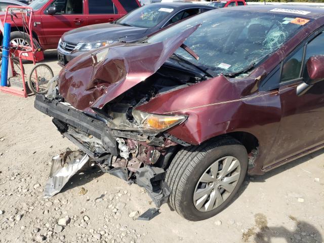 Photo 9 from auction – 2012 HONDA CIVIC LX with VIN 19XFB2F55CE372805