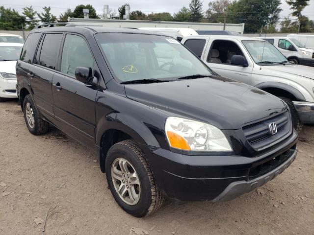 HONDA PILOT EX 2005 with VIN 2HKYF18475H500844 - Photo from auction