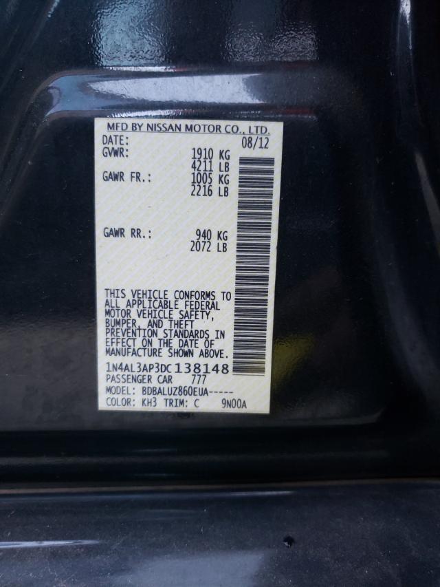 Photo 10 from auction – 2013 NISSAN ALTIMA 2.5 with VIN 1N4AL3AP3DC138148