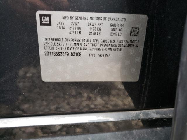 Photo 10 from auction – 2015 CHEVROLET IMPALA LTZ with VIN 2G1165S38F9182108